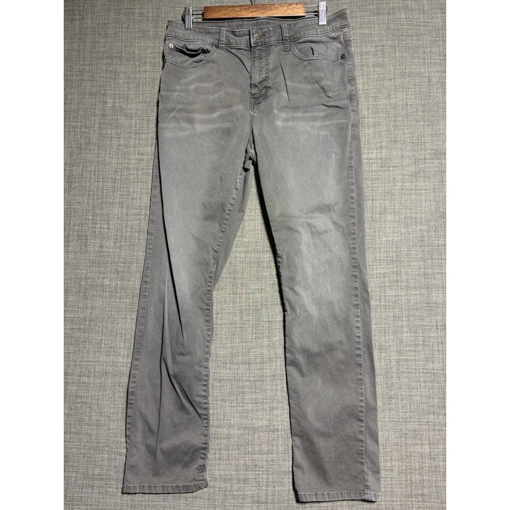 Mens American Eagle Outfitters Active Flex Pants 32x30 Gray Slim Straight Leg
